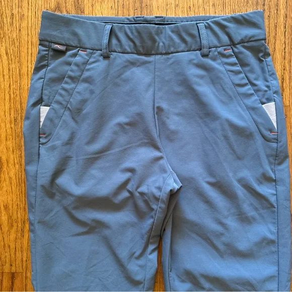 KJUS Golf Pant Womens 34 XS Steel Blue Ikala 7/8 Treggings Pull On Ankle Length - Picture 6 of 16